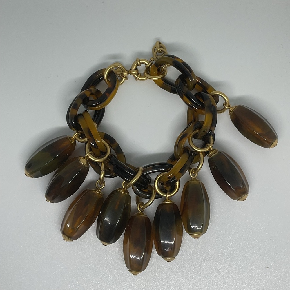Vintage J Crew Tortoise Bracelet - Picture 2 of 10